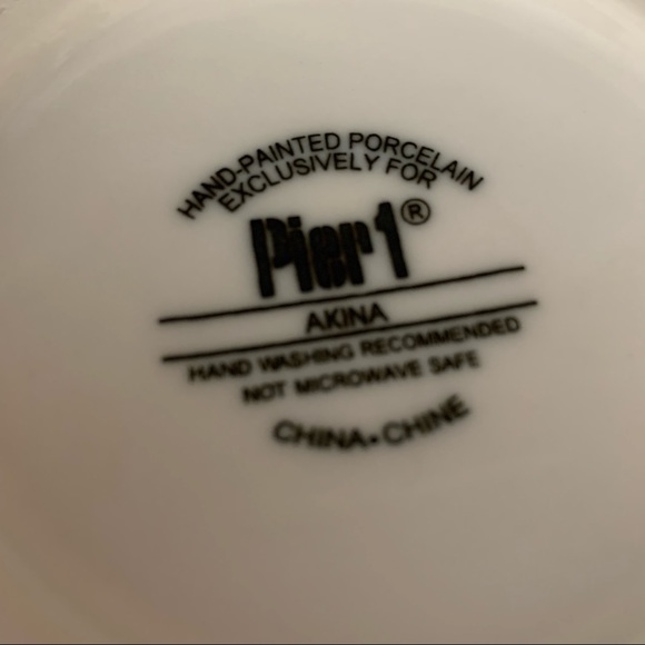 Pier 1 Akina Hand-Painted Porcelain Teapot - Picture 10 of 10